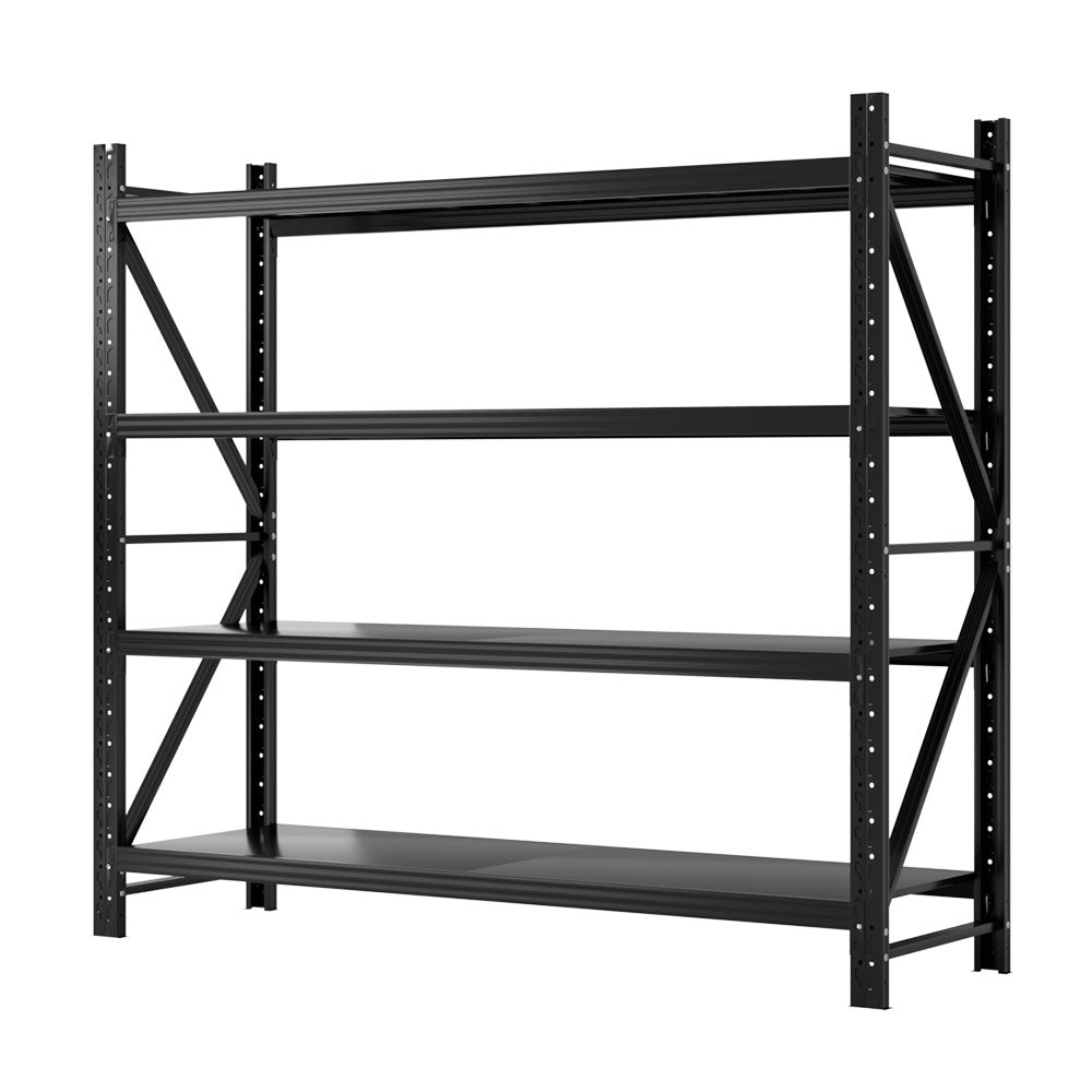 Giantz 2Mx1.8M Garage Shelving Warehouse Rack Pallet Racking Storage Shelf Black-0