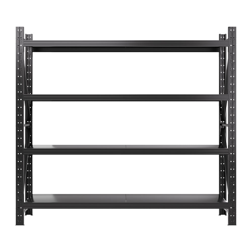 Giantz 2Mx1.8M Garage Shelving Warehouse Rack Pallet Racking Storage Shelf Black-2