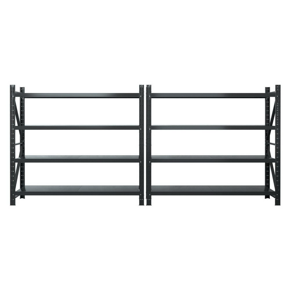 Giantz 4Mx1.8M Garage Shelving Warehouse Rack Black-2