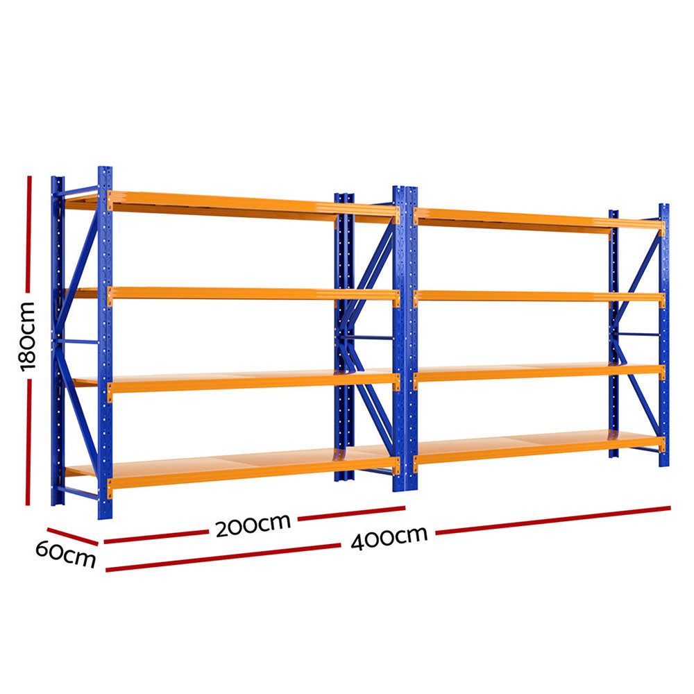 Giantz 4Mx1.8M Warehouse Shelving Garage Rack-1