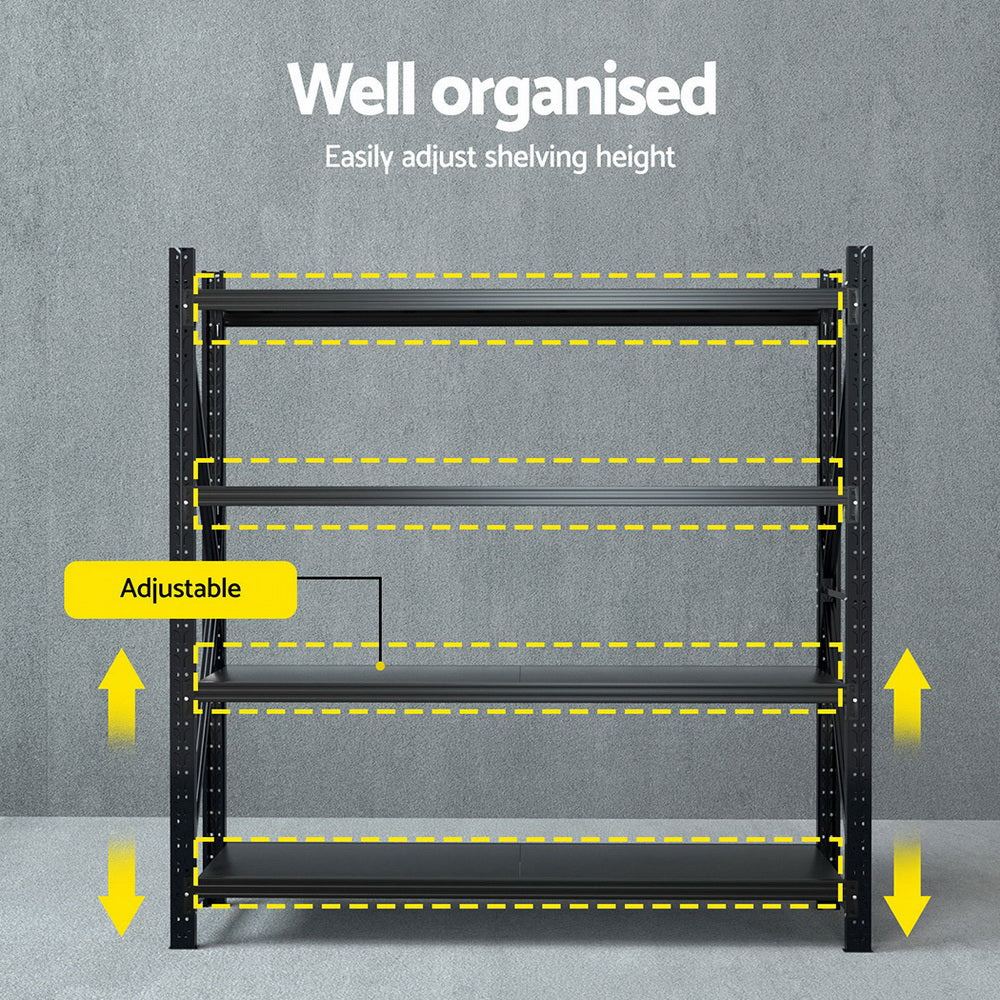 Giantz 2Mx2M Warehouse Shelving Garage Rack-4