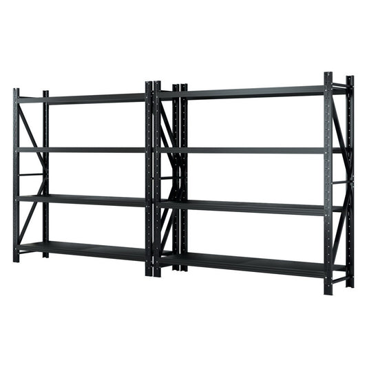 Giantz 4Mx2M Garage Shelving Warehouse Rack Black-0