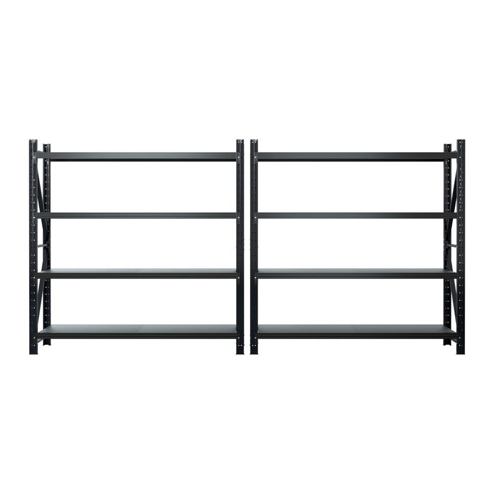 Giantz 4Mx2M Garage Shelving Warehouse Rack Black-2