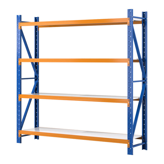 Giantz 2Mx2M Garage Shelving Warehouse Rack Pallet Racking Storage Shelf Blue-0