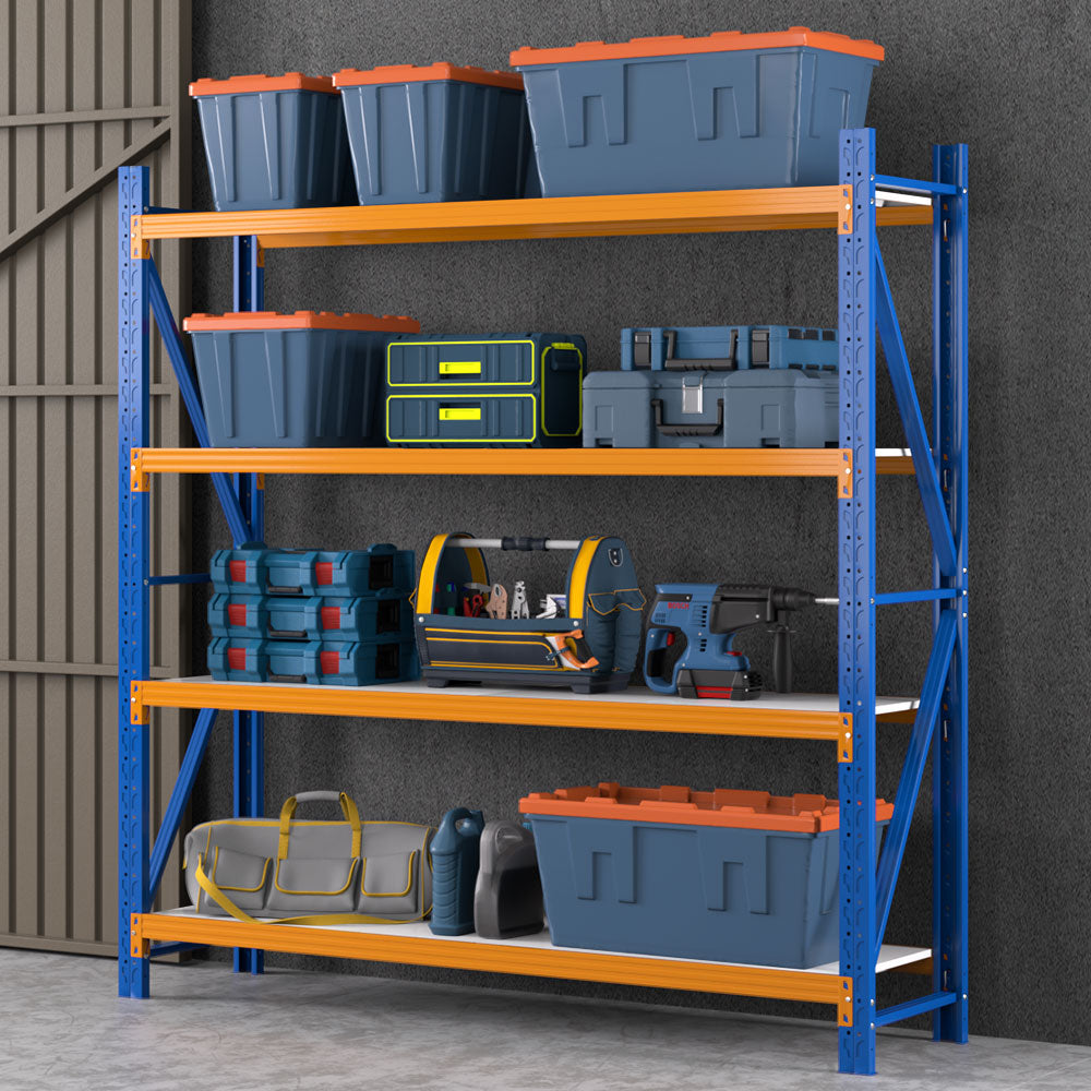 Giantz 2Mx2M Garage Shelving Warehouse Rack Pallet Racking Storage Shelf Blue-6