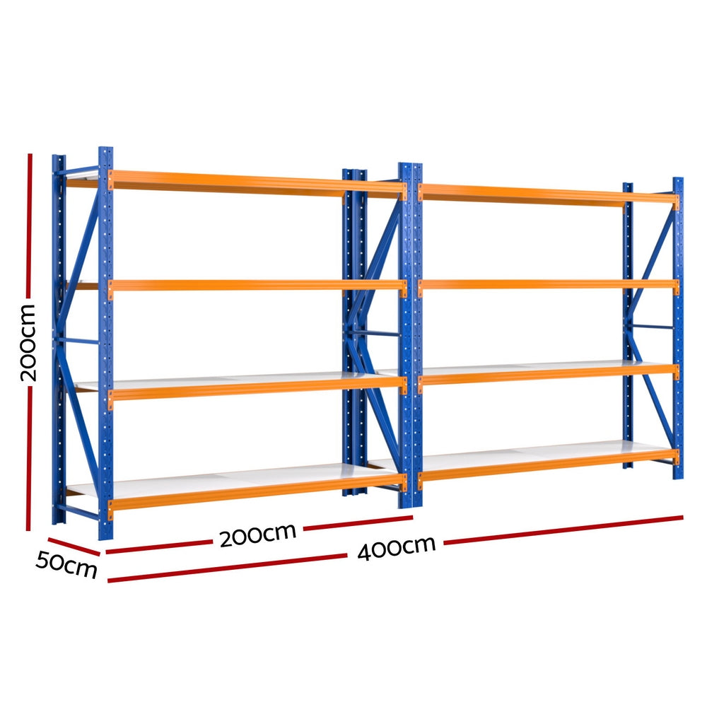 Giantz 4Mx2M Garage Shelving Warehouse Rack-1