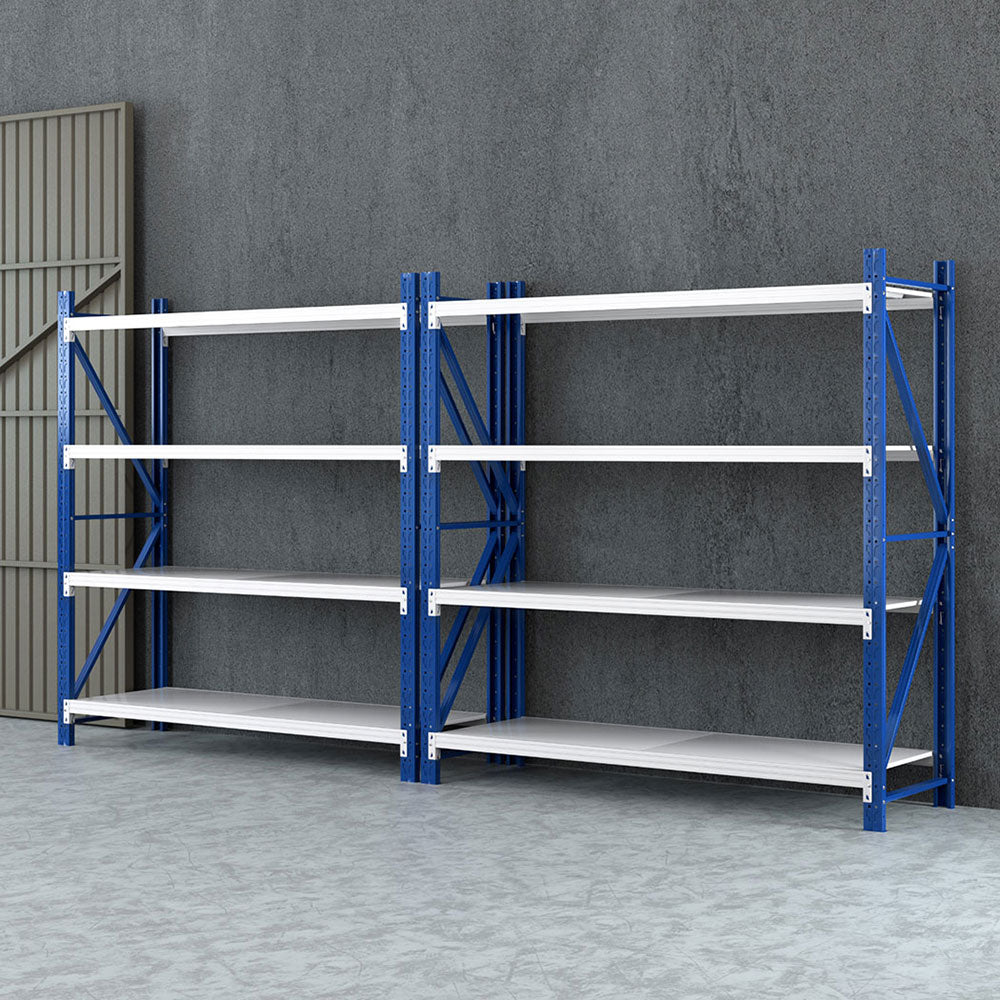 Giantz 4Mx2M Garage Shelving Warehouse Rack Blue-6