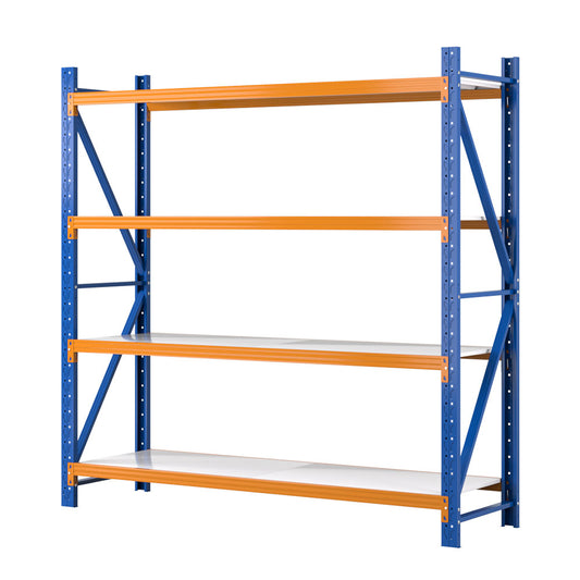 Giantz 2Mx2M Garage Shelving Warehouse Rack Pallet Racking Storage Shelf Blue-0