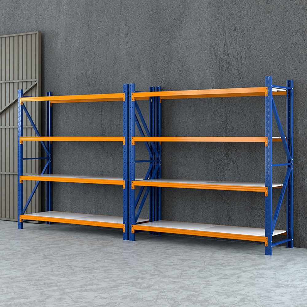 Giantz 4Mx2M Garage Shelving Warehouse Rack Orange-6