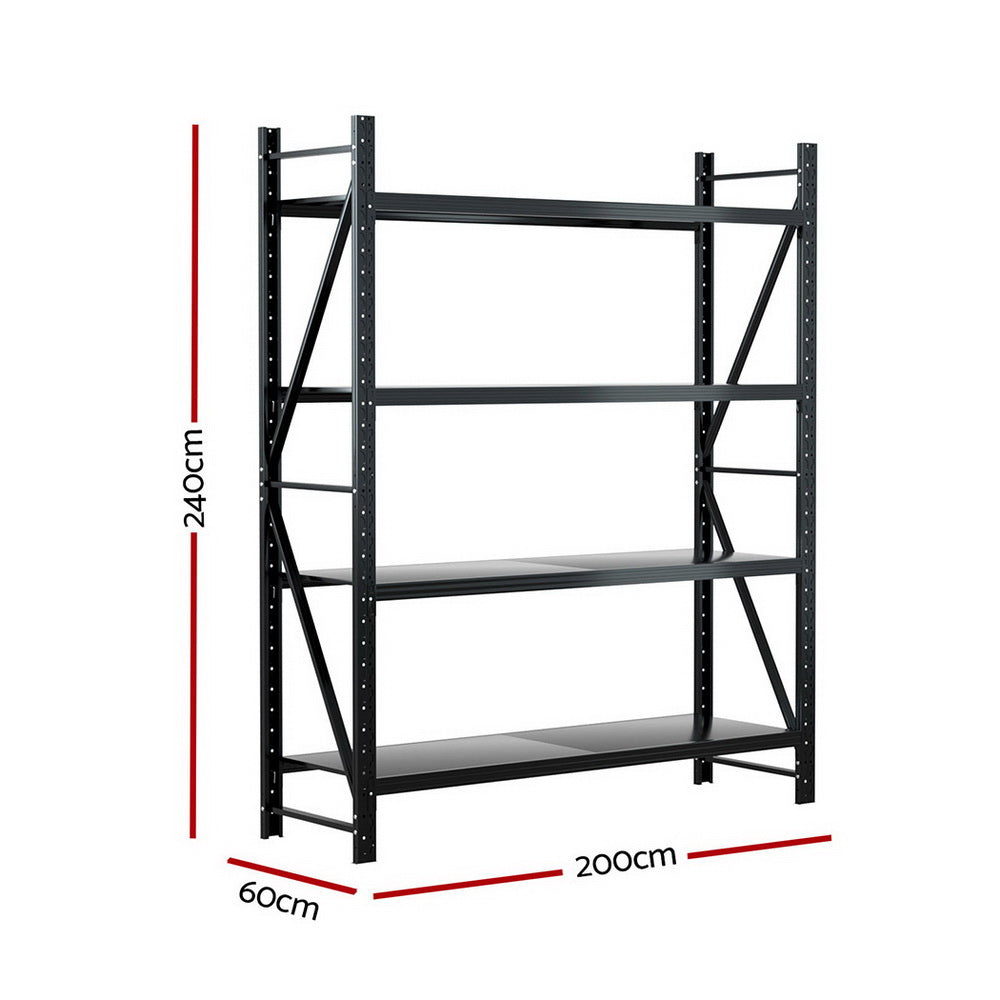 Giantz 2.4Mx2M Warehouse Shelving Garage Rack-1