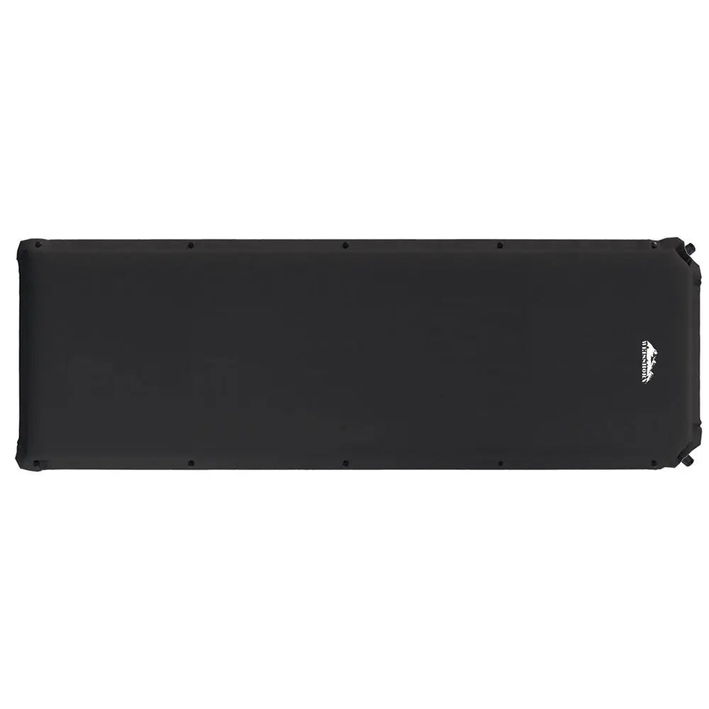 Weisshorn Self Inflating Mattress Camping Sleeping Mat Air Bed Pad Single Black-2