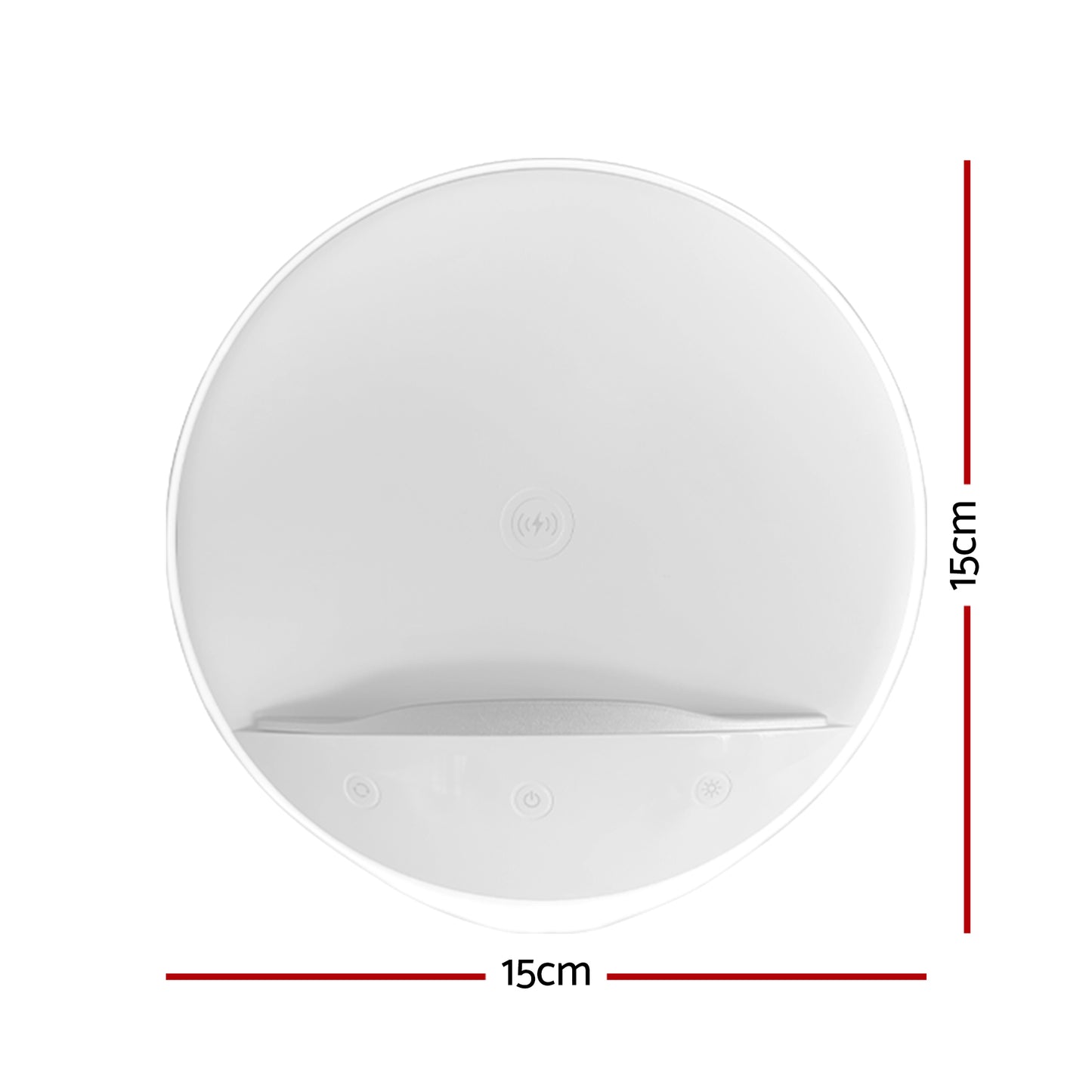 AIPOWER Bedside Lamp with Wireless Charger and Phone Holder Touch