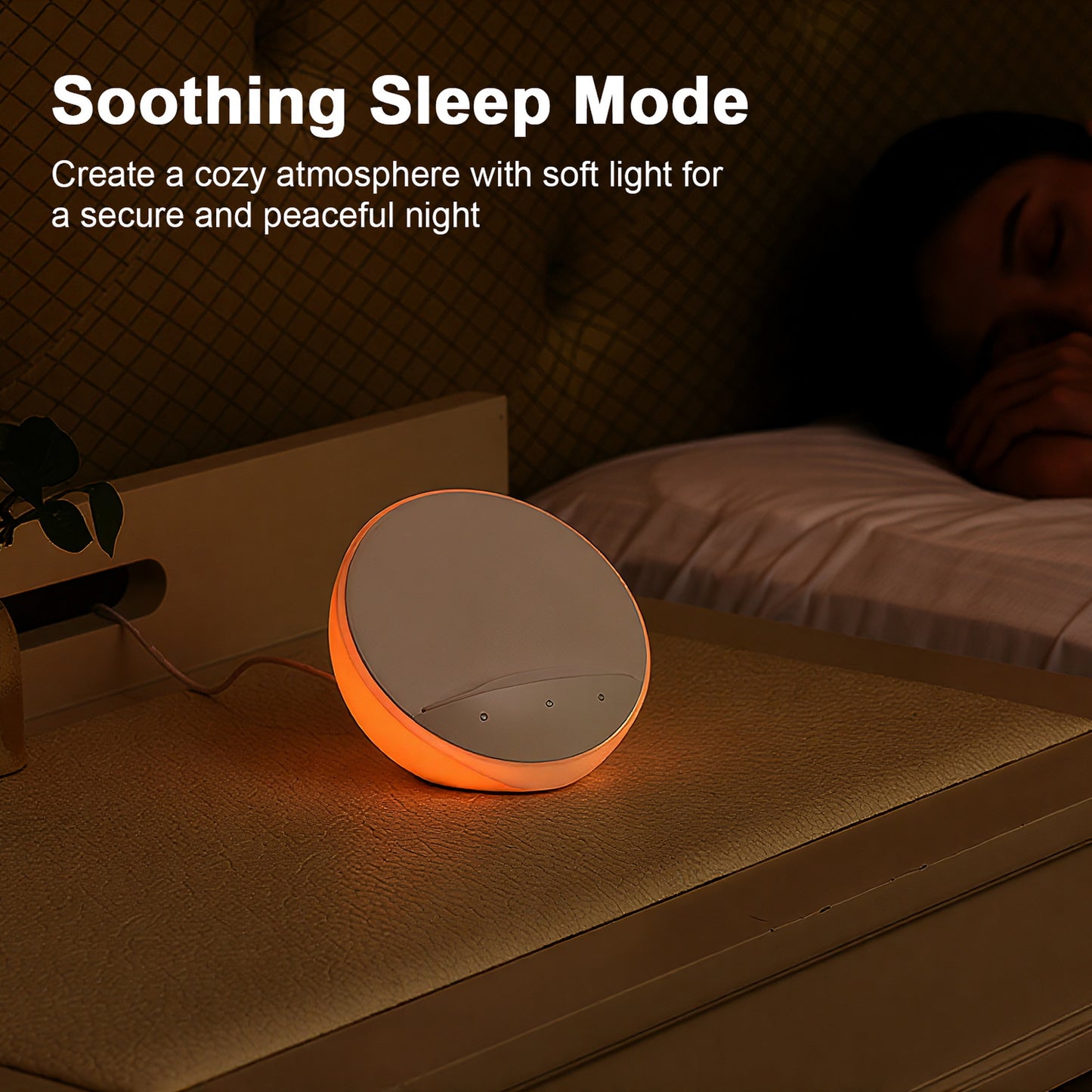 AIPOWER Bedside Lamp with Wireless Charger and Phone Holder Touch