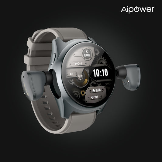 Aipower Smart Watch with Earbuds Pop-Up Headphones 4G Music Fitness Tracker W28 Pro