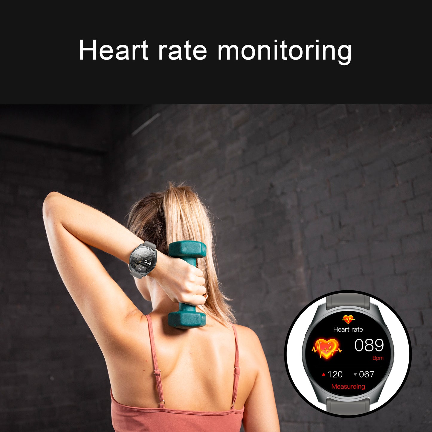 Aipower Smart Watch with Earbuds Pop-Up Headphones 4G Music Fitness Tracker W28 Pro