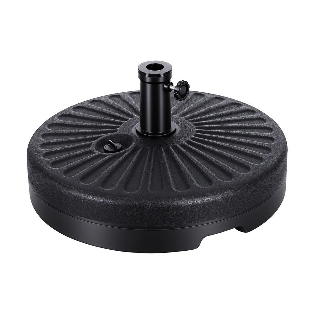 Instahut Outdoor Umbrella Base Weight Round Plastic Pole Holder 30-48mm Beach-1