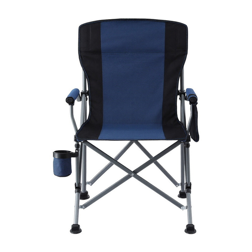 Weisshorn Camping Chair Folding Outdoor Portable Seat Lightweight Beach Picnic Fishing Capacity 120KG Navy Blue-3