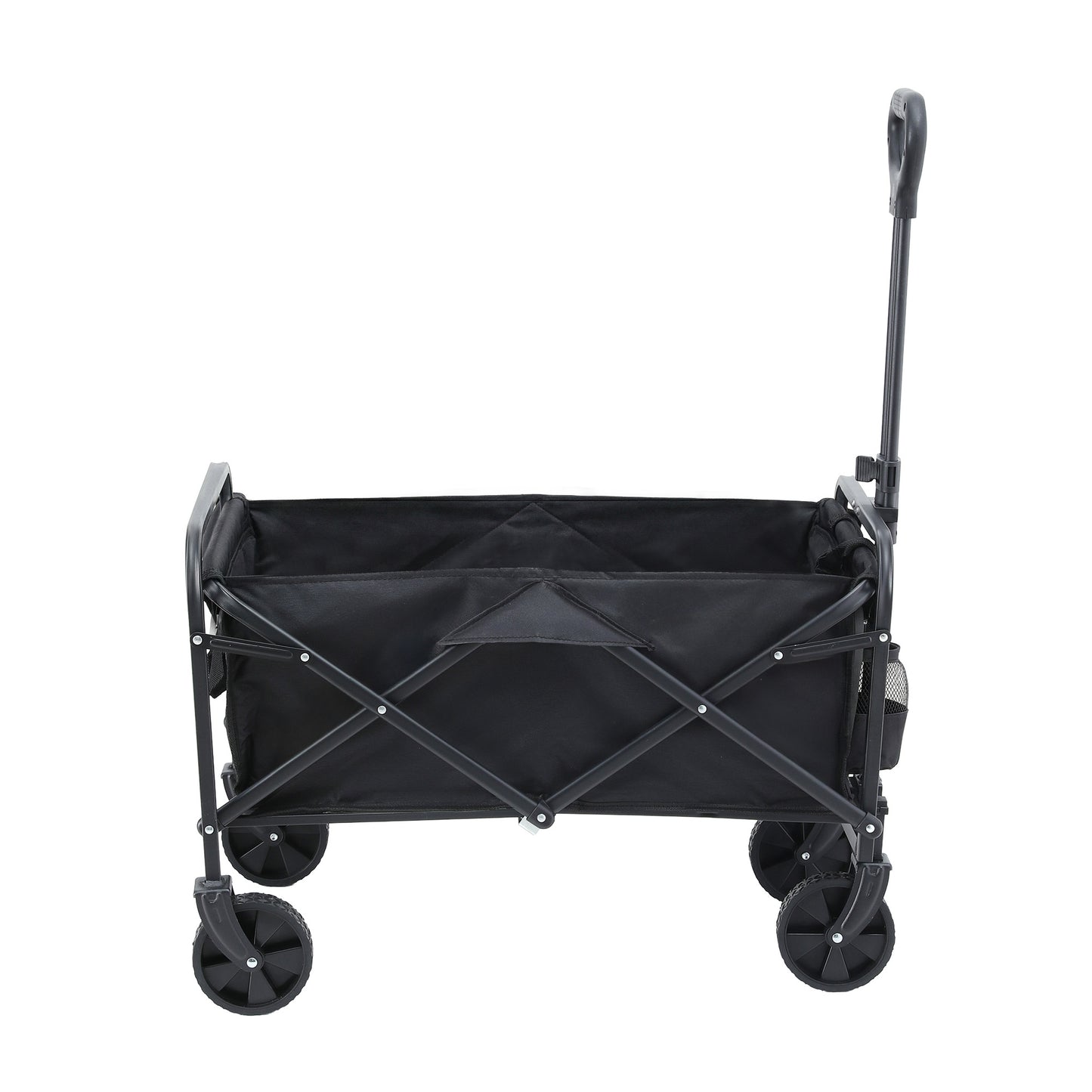 Gardeon Garden Cart Folding Trolley Camping Wagon Barrow Outdoor Beach Black-3