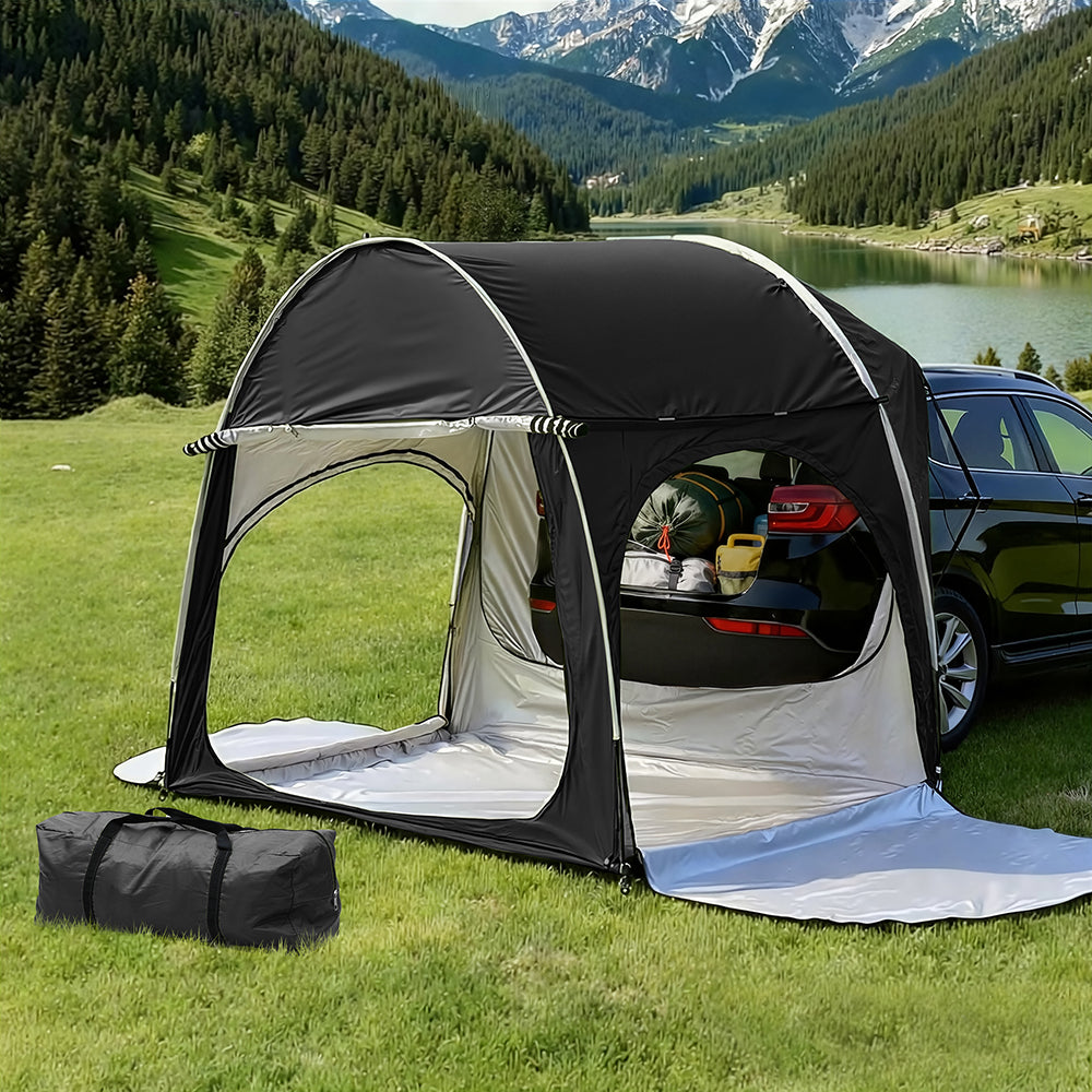 Weisshorn Camping Tent Car SUV Rear Hatchback Tents Canopy Portable Outdoor Family Black-0