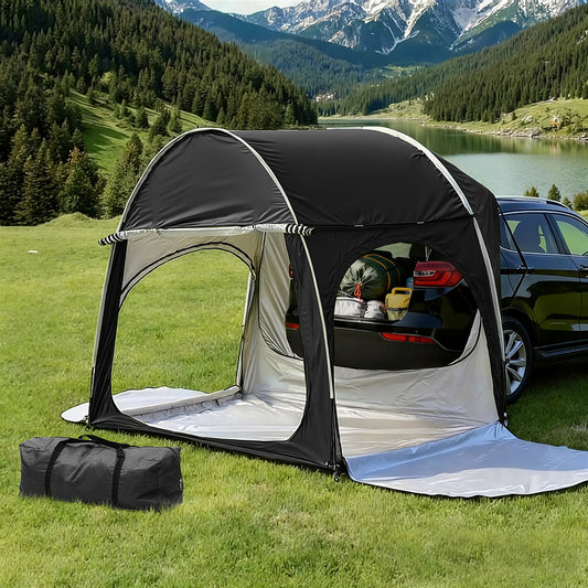 Weisshorn Camping Tent Car SUV Rear Hatchback Tents Canopy Portable Outdoor Family Black-0