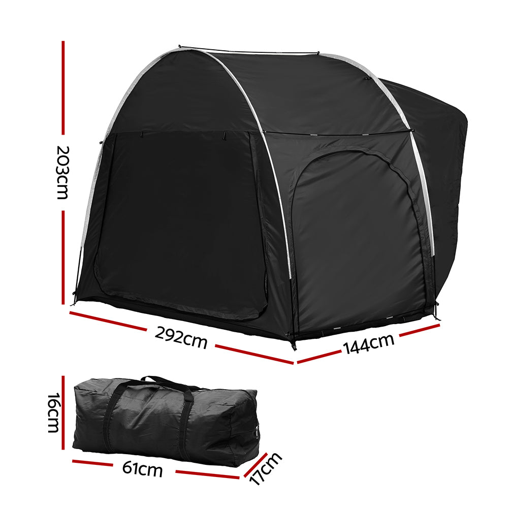 Weisshorn Camping Tent Car SUV Rear Hatchback Tents Canopy Portable Outdoor Family Black-2