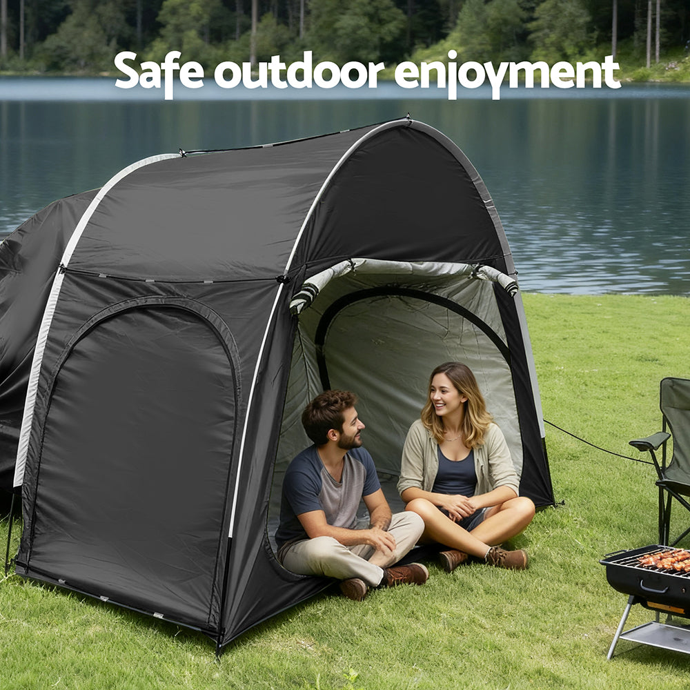 Weisshorn Camping Tent Car SUV Rear Hatchback Tents Canopy Portable Outdoor Family Black-5