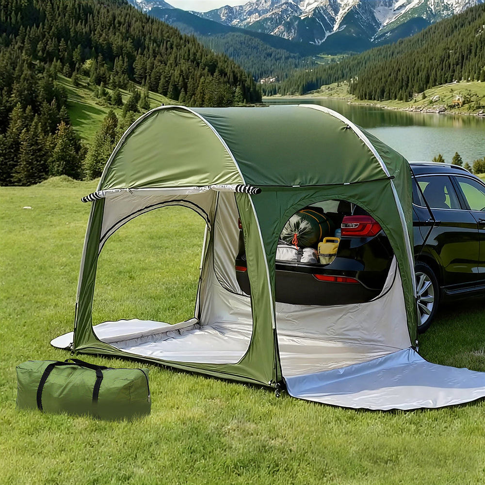 Weisshorn Camping Tent Car SUV Rear Hatchback Tents Canopy Portable Outdoor Family green-0