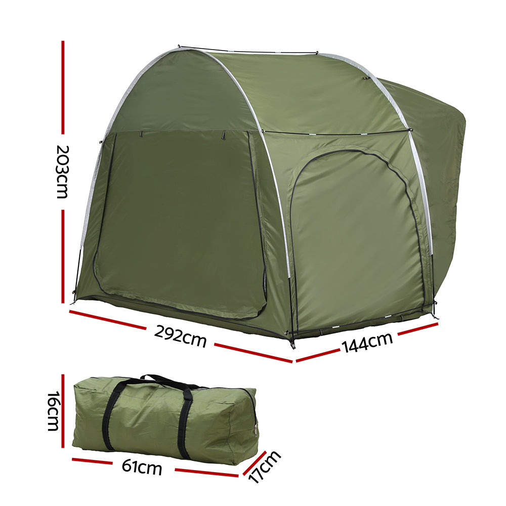 Weisshorn Camping Tent Car SUV Rear Hatchback Tents Canopy Portable Outdoor Family green-2