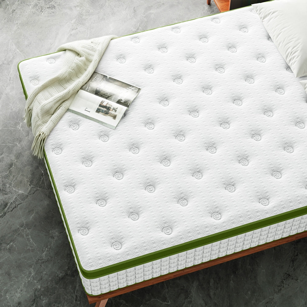 BedStory Double Mattress 30cm Medium Firm Hybrid Mattress for Pressure Relief Motion Isolation-4