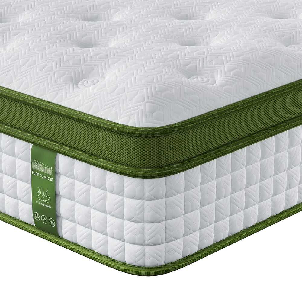 BedStory King Mattress 30cm Medium Firm Hybrid Mattress for Pressure Relief Motion Isolation-2