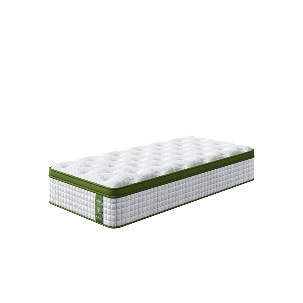 BedStory Single Mattress 34cm Medium - Hybrid Mattress for Pressure Relief Motion Isolation-1