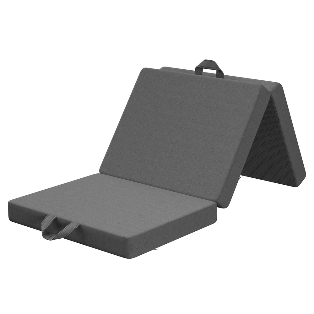 BedStory Folding Mattress Small King Single Trifold Mattress Firm Support Foam Washable Cover 10cm-1