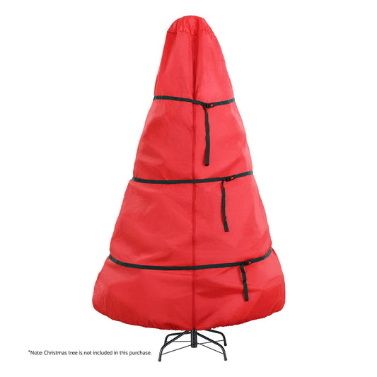 Jingle Jollys Christmas Tree Storage Bag Fits Up to 8ft Tree Xmas Bag Zipper Red-0
