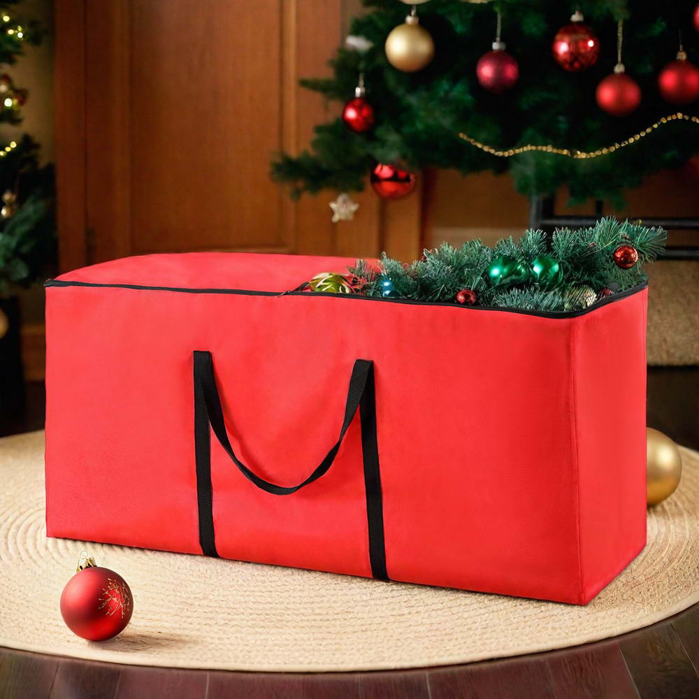 Jingle Jollys Christmas Tree Storage Bag Fits Up to 8ft Tree Xmas Bag Red-6
