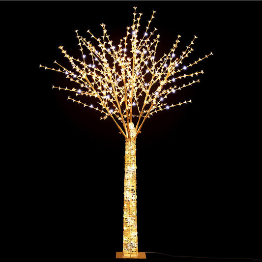 2.1M Christmas Tree 780 LED Lights Cherry Blossom Trees Jingle Jollys-0