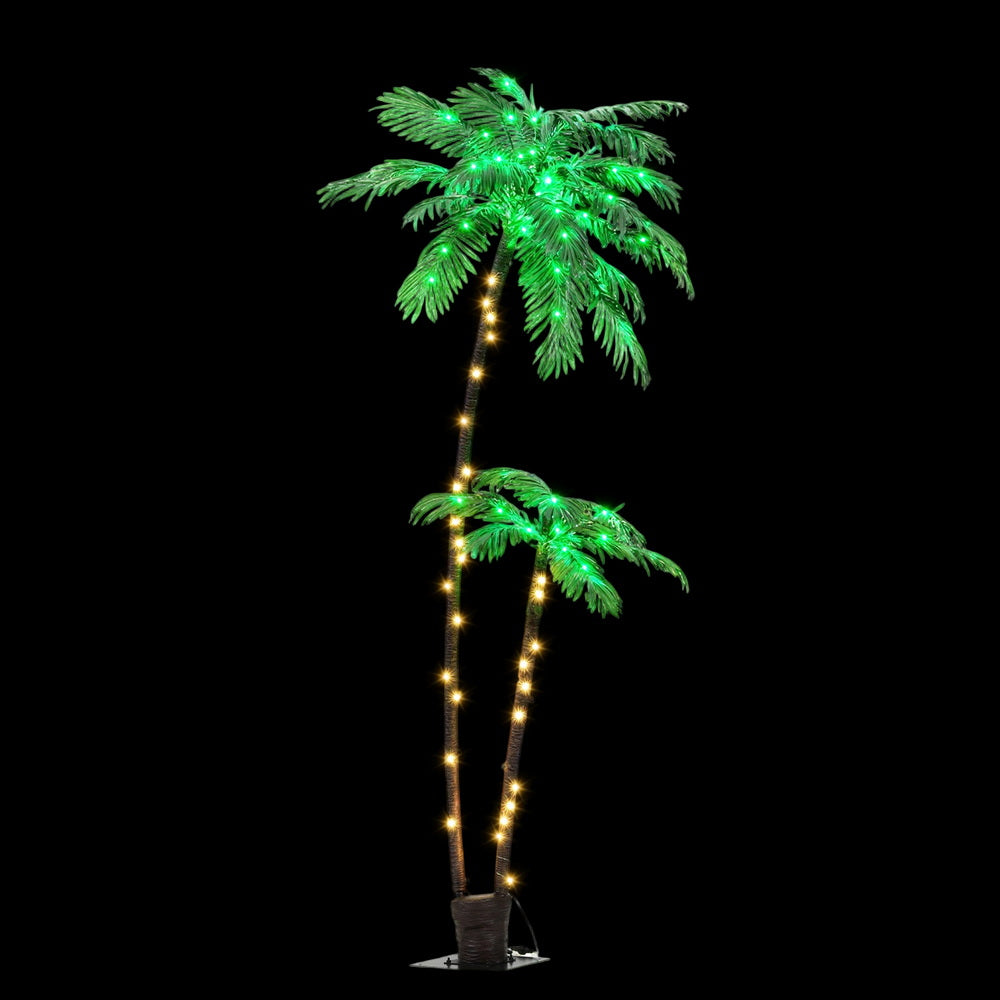 Jingle Jollys Christmas Tree 2.1m LED Lighted Xmas Palm Trees Party Decorations-2