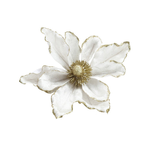 Jingle Jollys 14Pcs Christmas Tree Flower Set Xmas Garland Wreath Magnolia White-0