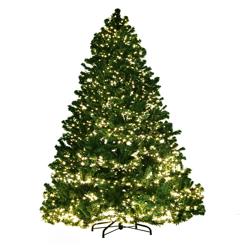 Jingle Jollys Christmas Tree 1.8M Xmas Tree Decorations 1980 LEDs 8 Light Mode-2
