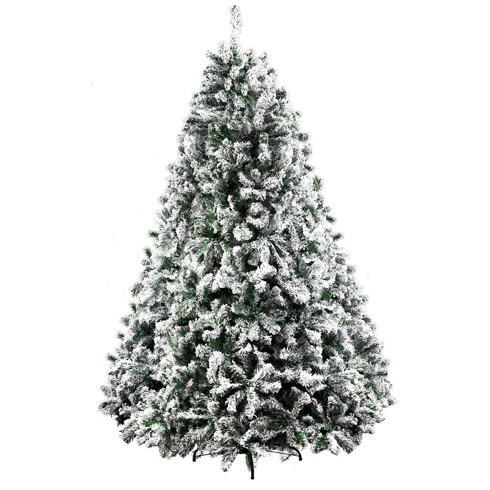 Jingle Jollys Christmas Tree 2.1M Xmas Trees Decorations Snowy 1106 Tips-0
