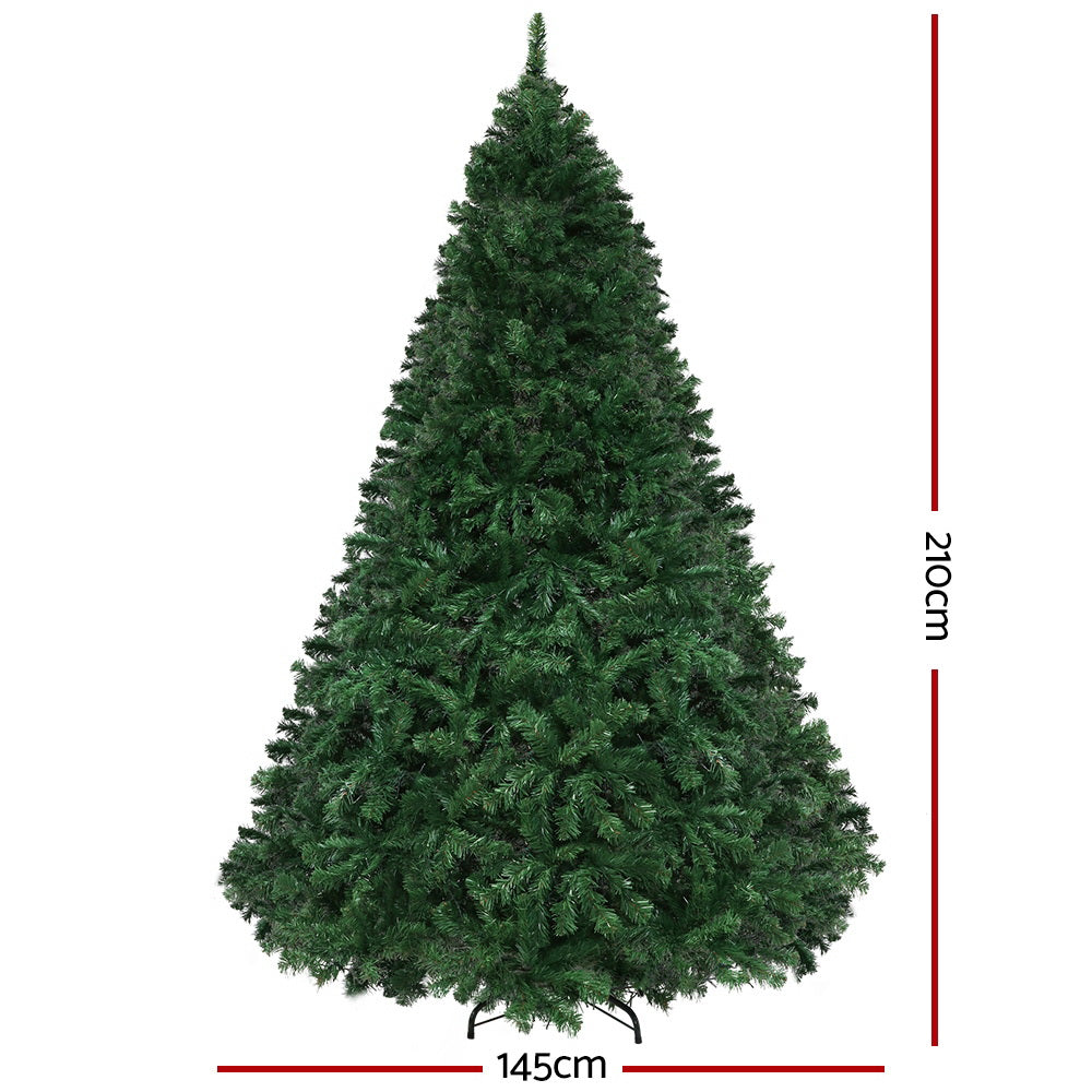 Jingle Jollys Christmas Tree 2.1m Xmas Tree Decor 2800 LED Lights 8 Modes-1