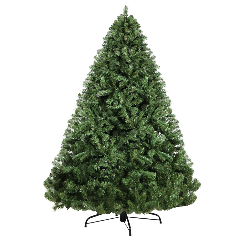 Jingle Jollys Christmas Tree 2.4M Xmas Tree Decorations Green 1500 Tips-0