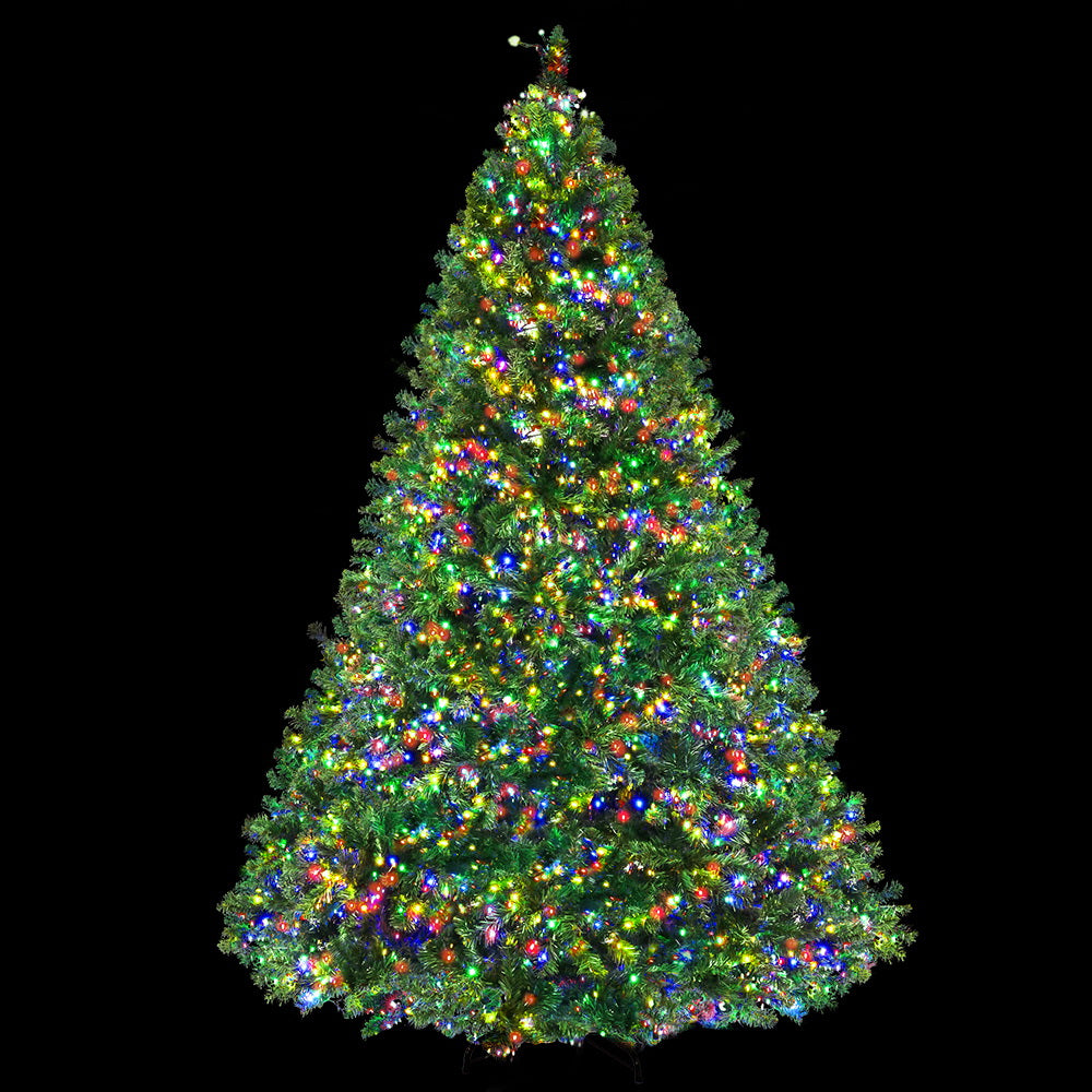 Jingle Jollys Christmas Tree 2.4M Xmas Tree Decoration 8 Light Mode Multi Colour-0