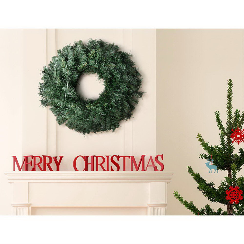 Jingle Jollys 60cm Christmas Wreath Garland Xmas Decorations Wedding Party-2