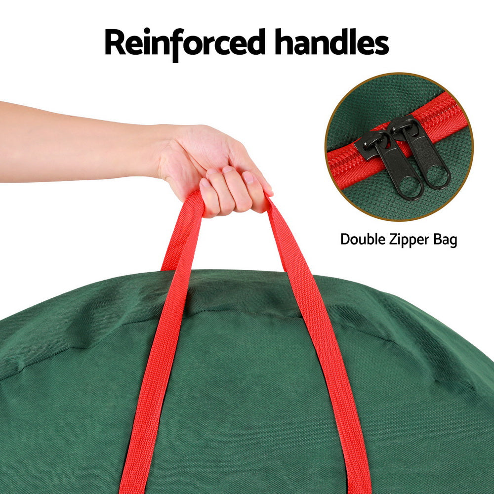 Jingle Jollys Christmas Garland Wreath Storage Bag Baubles Ornaments Container-5