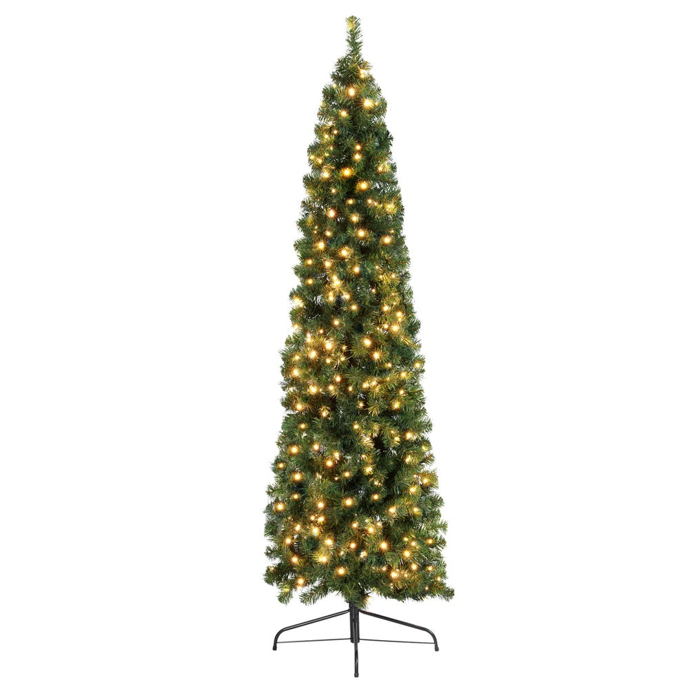 Jingle Jollys Christmas Tree 2.1M Corner Xmas Tree Party Decorations 430 Tips-1