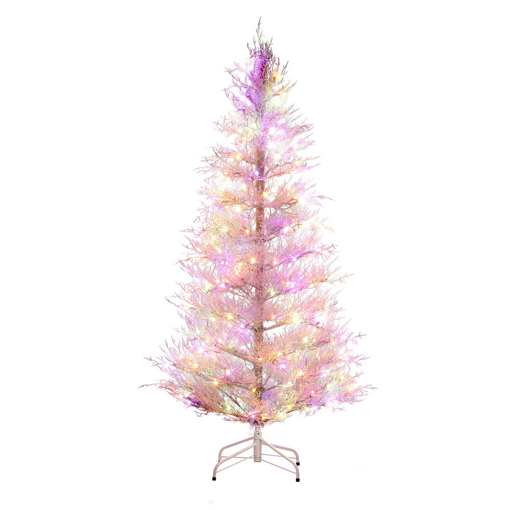 Jingle Jollys 1.8M LED Christmas Tree 8 Modes Adjustable Multi Color Light Snowy-0