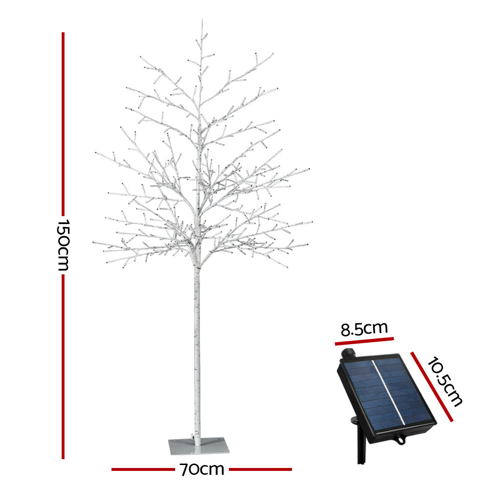 1.5M Christmas Tree 304 LED Solar Jingle Jollys-1