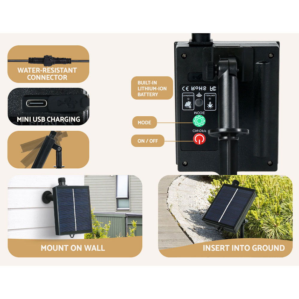 1.5M Christmas Tree 304 LED Solar Jingle Jollys-4