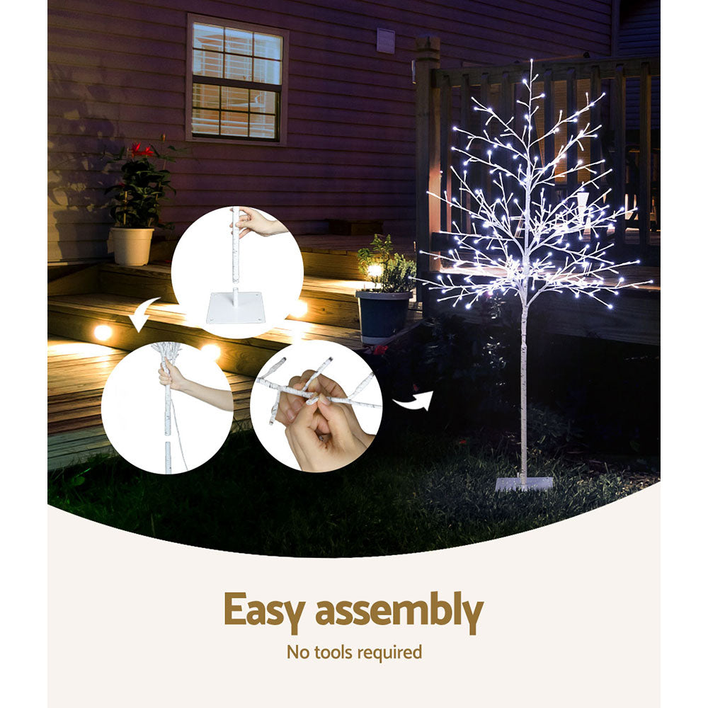 1.5M Christmas Tree 304 LED Solar Jingle Jollys-6