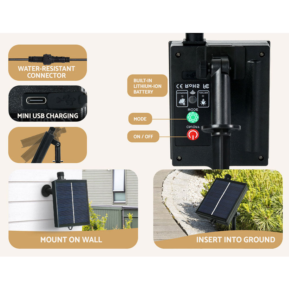 2.1M Christmas Tree 480 LED Solar Jingle Jollys-4